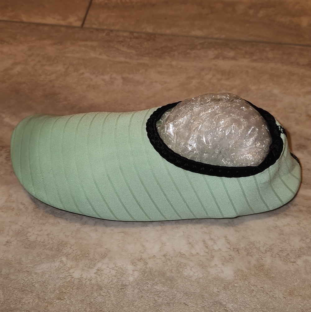 New! Water sock shoes light teal/mint color beach swimming aqua surfing boating